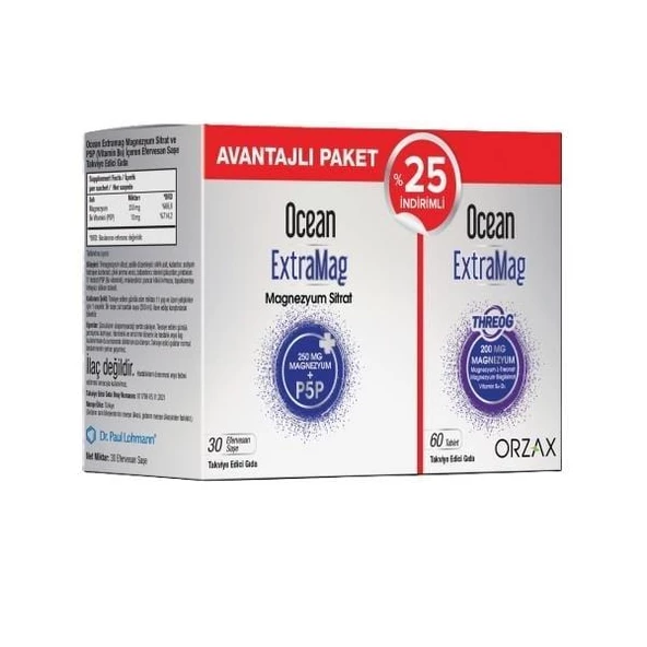 Ocean Extramag 30 Saşe + Extramag Threog 60 Tablet ürün görseli 1