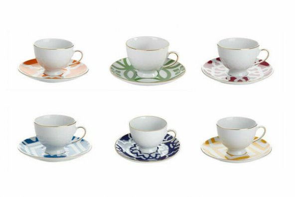 Porland Morocco Karışık Renk Kahve Takımı 12 Parça 04A+P021272 ürün görseli 1