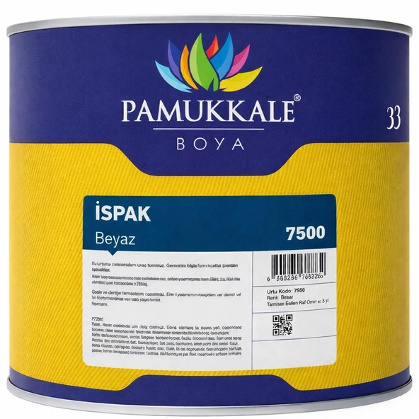 Pamukkale İspak Nikotin,Yağ,İs,Rutubet,Mürekkep,Ruj Leke Örtücü 2.250 Gr ürün görseli 1
