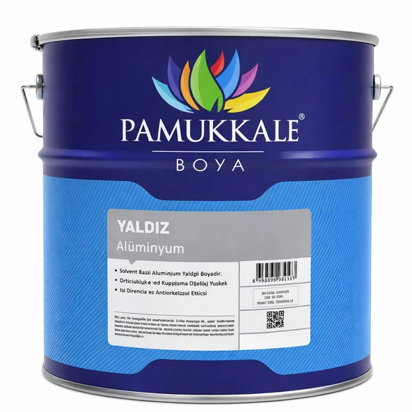 Pamukkale Yaldız Alüminyum Soba Boyası 200 Derece Isı Geçirmez 12 Kg ürün görseli 1