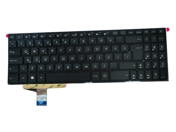 Asus N580VD-DM425T, N580VD-DM516T Klavyesi (Siyah TR) ürün görseli 1