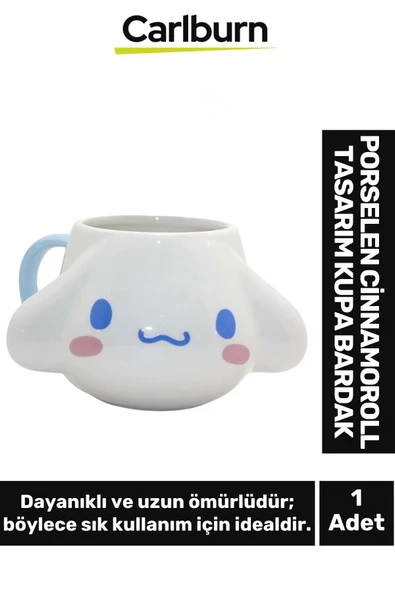 Özel Tasarım Dekoratif Şık Hediyelik Porselen Cinnamoroll Tasarım Kupa Bardak 9*13 Cm ürün görseli 1