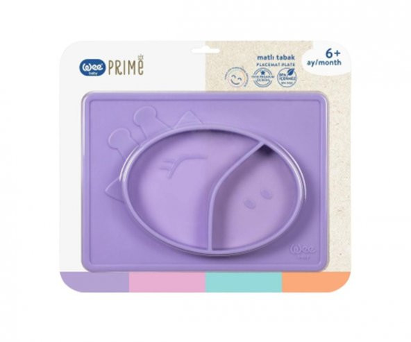 Wee Baby Matlı Tabak-Mor ürün görseli 1