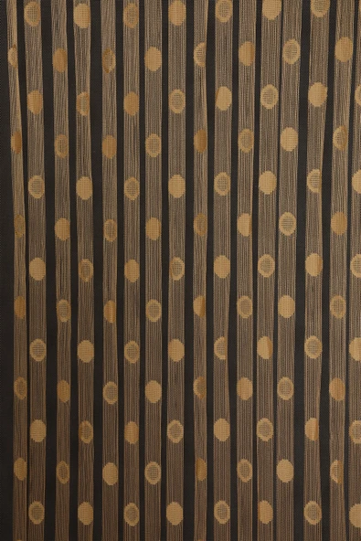 KÜÇÜK PUANLI MODEL GOLD RENK HAZIR İP PERDE 300*280 cm ürün görseli 1