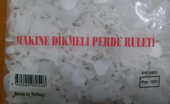 MAKİNE DİKMELİ PERDE DÜĞMESİ TÜL PERDE DÜĞMESİ (1000 ADET) ürün görseli 1