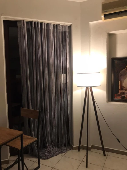 İP MODEL GRİ RENK İP PERDE 300*270 cm - 2 mm şerit - Resim 3