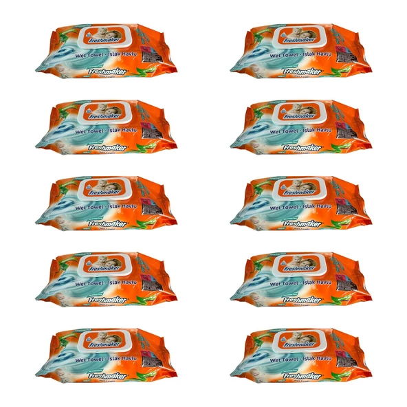 Freshmaker Islak Havlu Mendil - Alkolsüz - pH Dengelenmiş - Çiçeksi Kokular - 90 Adetlik 10 Paket ürün görseli 1