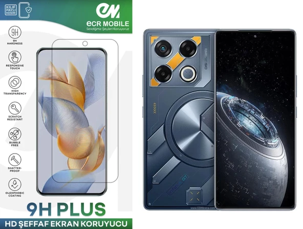 Infinix GT20 Pro Ekran Koruyucu 9H Esnek Nano Cam Tam Uyumlu Şeffaf ürün görseli 1