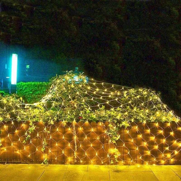 VIP AĞ LED IŞIK NOEL IŞIĞI DEKOR AĞ LED IŞIK 2X2 GÜN IŞIĞI AĞ LED IŞIK EKLEMELİ 220 VOLT FİŞLİ MODEL ürün görseli 1