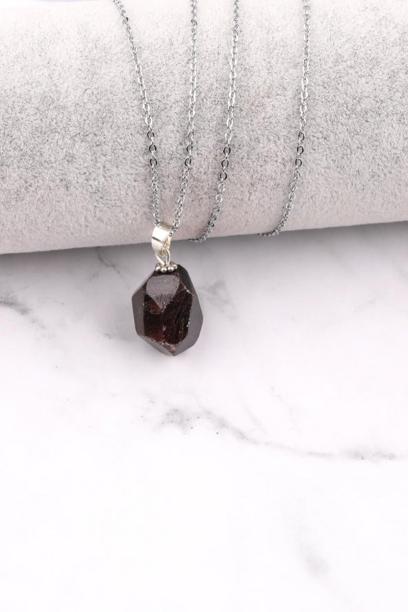 Garnet - Lal Doğal Taş Kolye ürün görseli 1