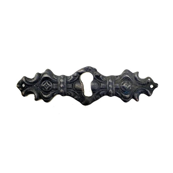 Antika Tarz Dekoratif Pirinç Anahtar Ağızlığı -  28x104mm, Oksit ürün görseli 1