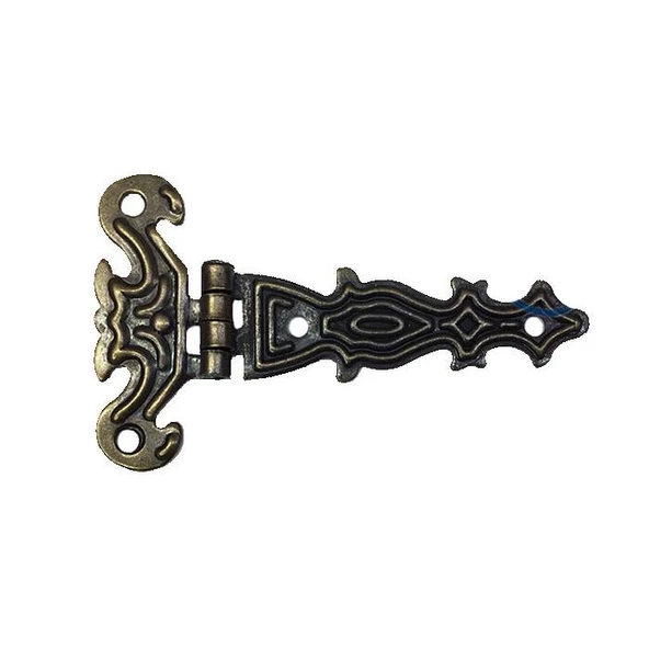 Dekoratif, Sac Tek Kuyruklu Menteşe - 40x68 mm, Küçük, Antik, 1 Adet ürün görseli 1