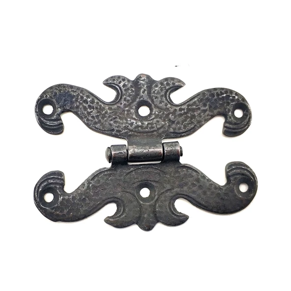 Antika Tarz Dekoratif Pirinç Kelebek Menteşe - 63x45 mm, Oksit ürün görseli 1
