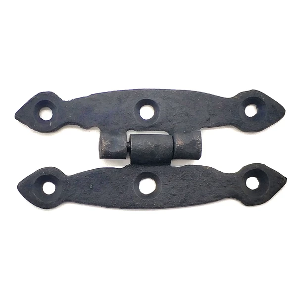 Antika Tarz Dekoratif Pirinç Dar Menteşe - 75x39 mm, Oksit ürün görseli 1