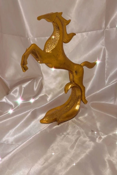Avatar Kaideli Kübik Şahlanan Uçan At Gold ürün görseli 1