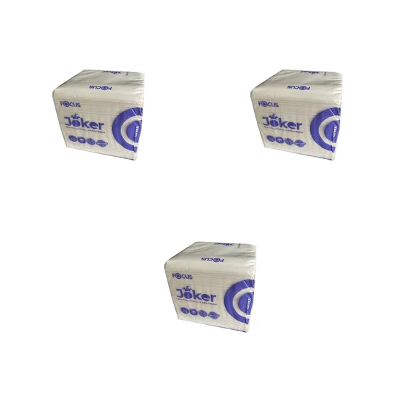 Focus Joker Masaüstü Tek Çek V Katlama Kağıt Dispenser Peçete - 2 Kat - 250 Adetlik 3 Paket ürün görseli 1