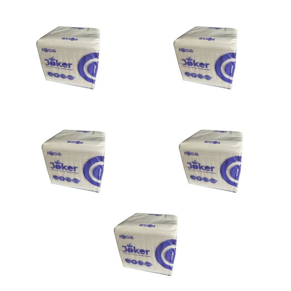 Focus Joker Masaüstü Tek Çek V Katlama Kağıt Dispenser Peçete - 2 Kat - 250 Adetlik 5 Paket ürün görseli 1