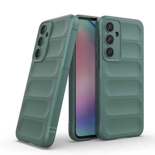 Galaxy A55 Kılıf Esnek TPU Oyuklu Arka Yüzey Tasarımlı Zore Etnik Silikon Kapak ürün görseli 1
