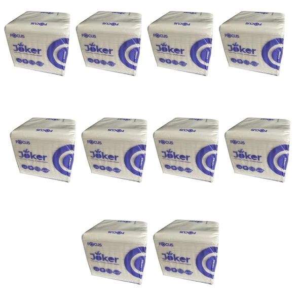 Focus Joker Masaüstü Tek Çek V Katlama Kağıt Dispenser Peçete - 2 Kat - 250 Adetlik 10 Paket ürün görseli 1