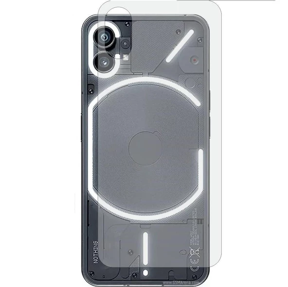 Nothing Phone 1 ile Uyumlu MAT Arka Esnek Nano Koruyucu ürün görseli 1