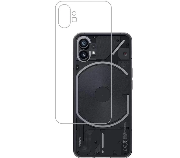 Nothing Phone 1 ile Uyumlu ŞEFFAF Arka Esnek Nano Koruyucu ürün görseli 1