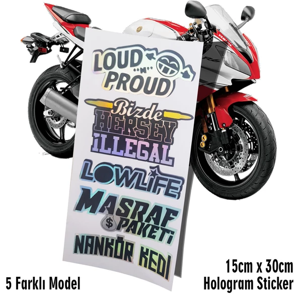 motosiklet araba kask laptop cam uyumlu sticker ürün görseli 1