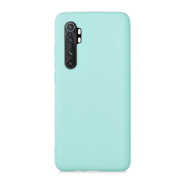 Mi Note 10 Lite ile Uyumlu Cappy Silikon Kılıf Su Yeşili ürün görseli 1