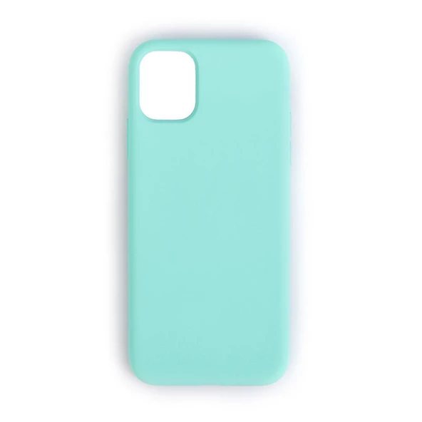 iPhone 11 Pro Max ile Uyumlu Cappy Silikon Kılıf Turkuaz ürün görseli 1