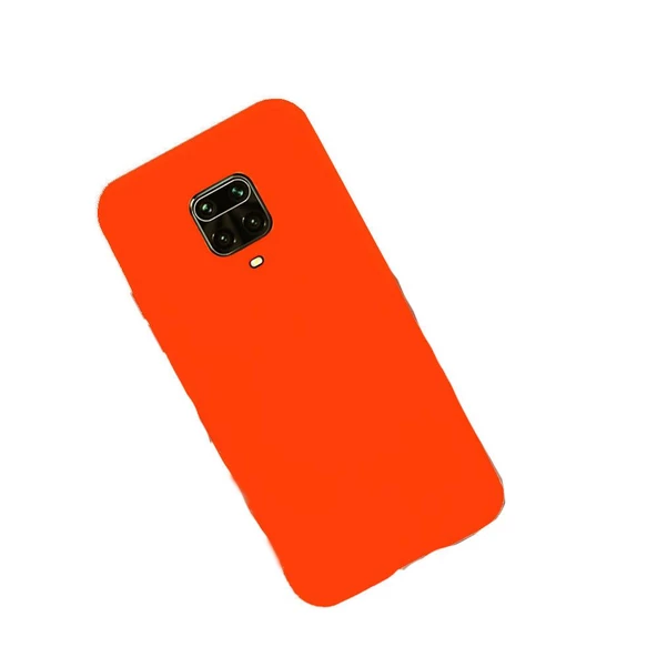 Redmi Note 9S ile Uyumlu Cappy Silikon Kılıf Turuncu ürün görseli 1