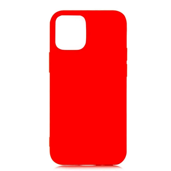 iPhone 12 ile Uyumlu Cappy Silikon Kılıf (6.7") Kırmızı ürün görseli 1