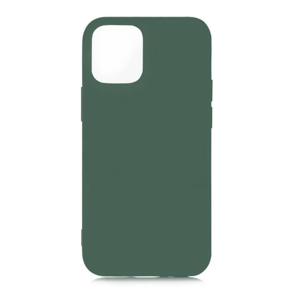 iPhone 12 ile Uyumlu Cappy Silikon Kılıf (6.7") Yeşil ürün görseli 1