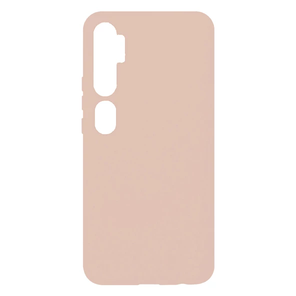 Mi Note 10 ile Uyumlu Cappy Silikon Kılıf Krem ürün görseli 1