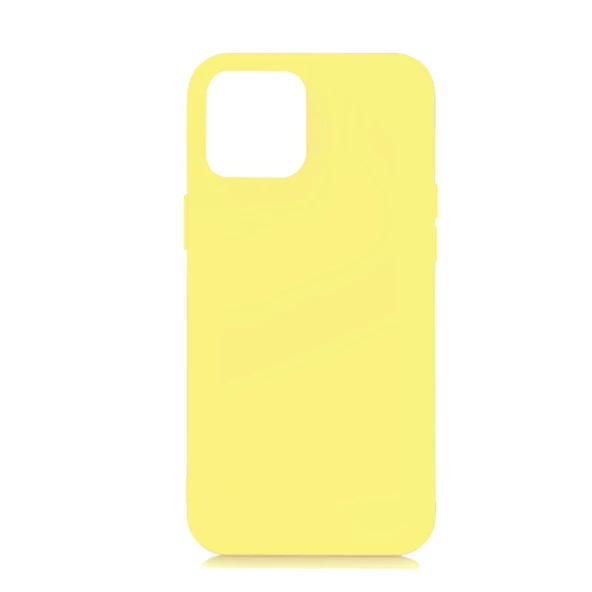 iPhone 12 ile Uyumlu Cappy Silikon Kılıf (6.7") Sarı ürün görseli 1