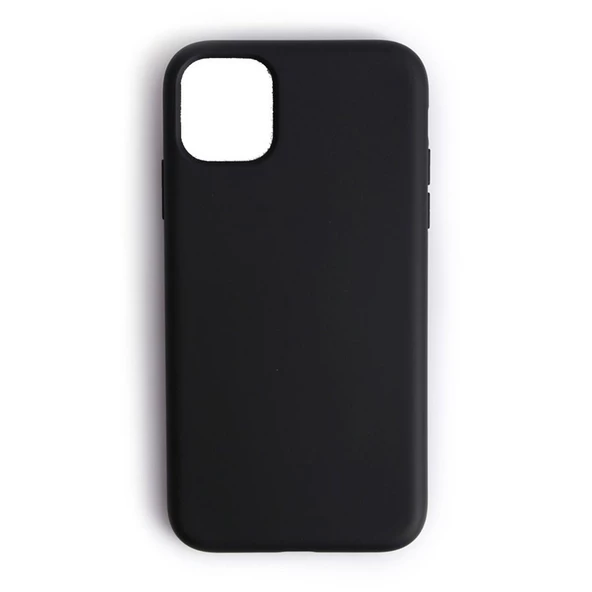 iPhone 11 Pro ile Uyumlu Cappy Silikon Kılıf Siyah ürün görseli 1