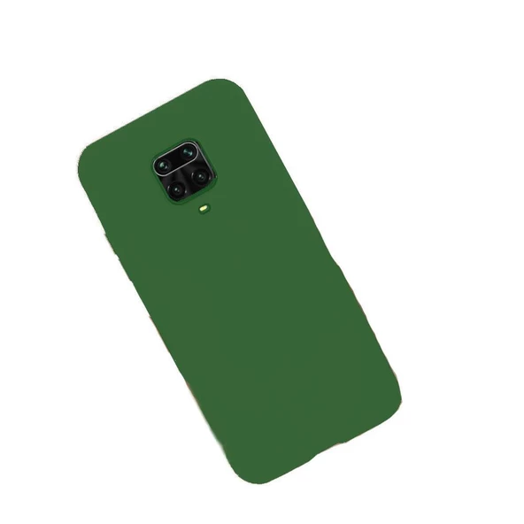 Redmi Note 9S ile Uyumlu Cappy Silikon Kılıf Haki ürün görseli 1