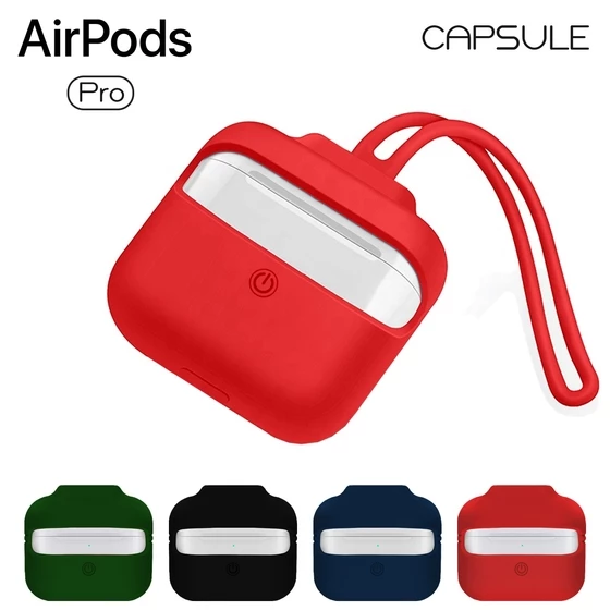 Blogy AirPods Pro ile Uyumlu Silikon Kılıf Red ürün görseli 1