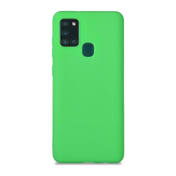 Galaxy A21S ile Uyumlu Cappy Silikon Kılıf Fıstık Yeşili ürün görseli 1