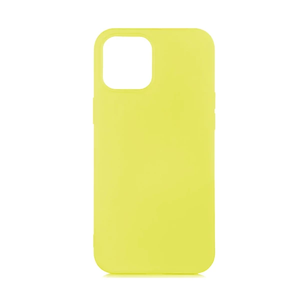 iPhone 12 Mini (5.4") ile Uyumlu Cappy Silikon Kılıf Sarı ürün görseli 1