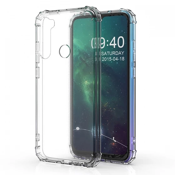 Blogy RedMi Note 8 ile Uyumlu Crystal Fit Kılıf Crystal Clear ürün görseli 1