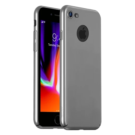 Buff iPhone 8 ile Uyumlu Slim Fit Kılıf Silver ürün görseli 1