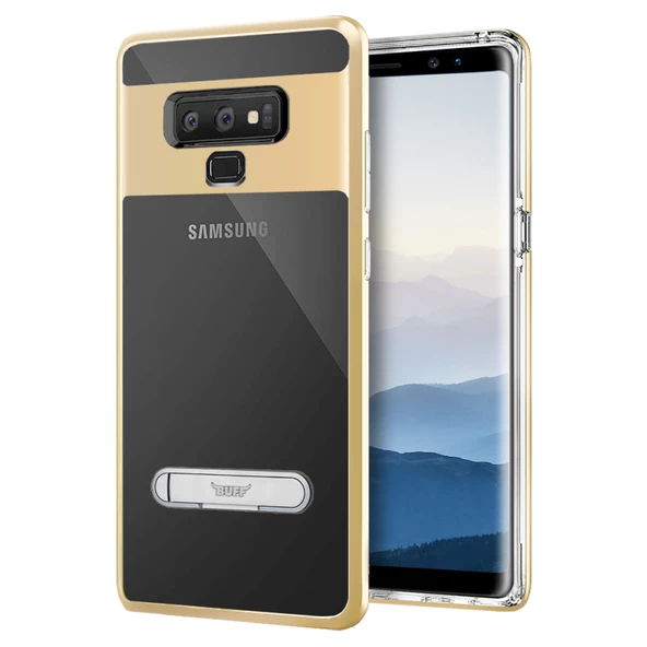 Buff Galaxy Note 9 ile Uyumlu Air Bumper Kılıf Gold ürün görseli 1