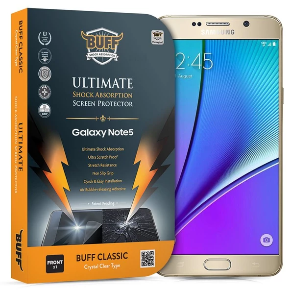 Buff Galaxy Note 5 ile Uyumlu Darbe Emici Ekran Koruyucu ürün görseli 1