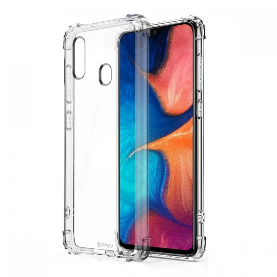 Blogy Galaxy A20 ile Uyumlu Crystal Fit Kılıf Crystal Clear ürün görseli 1