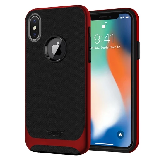 Buff iPhone X ile Uyumlu New Armor Kılıf Red ürün görseli 1