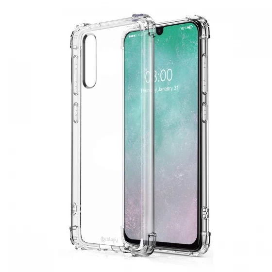 Blogy Galaxy A50 ile Uyumlu Crystal Fit Kılıf Crystal Clear ürün görseli 1