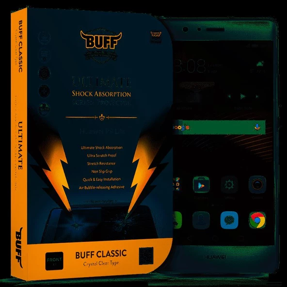 Buff P9 Lite ile Uyumlu Darbe Emici Ekran Koruyucu Film ürün görseli 1