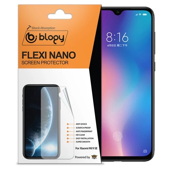 Blogy Mi 9 SE ile Uyumlu Flexi Nano Ekran Koruyucu ürün görseli 1