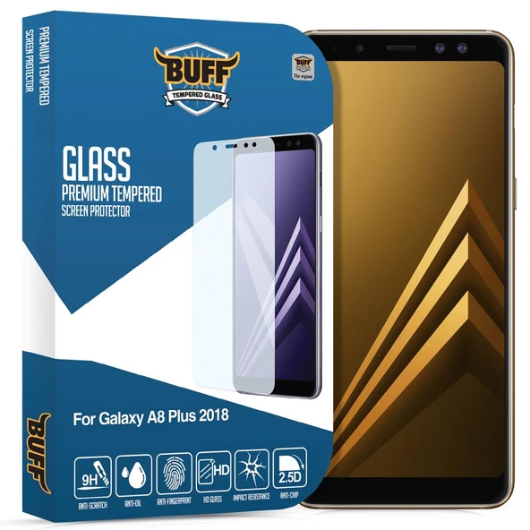 Buff Glass Galaxy A8 Plus 2018 ile Uyumlu Eran Koruyucu Cam ürün görseli 1