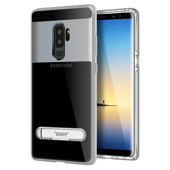 Buff Galaxy S9 Plus ile Uyumlu Air Bumper Kılıf Silver ürün görseli 1