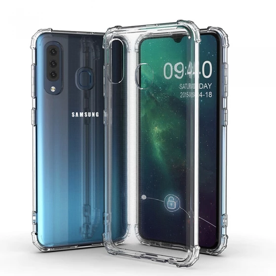 Blogy Galaxy A20s ile Uyumlu Crystal Fit Kılıf Crystal Clear ürün görseli 1